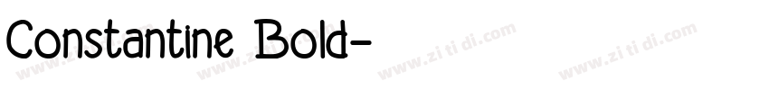 Constantine Bold字体转换